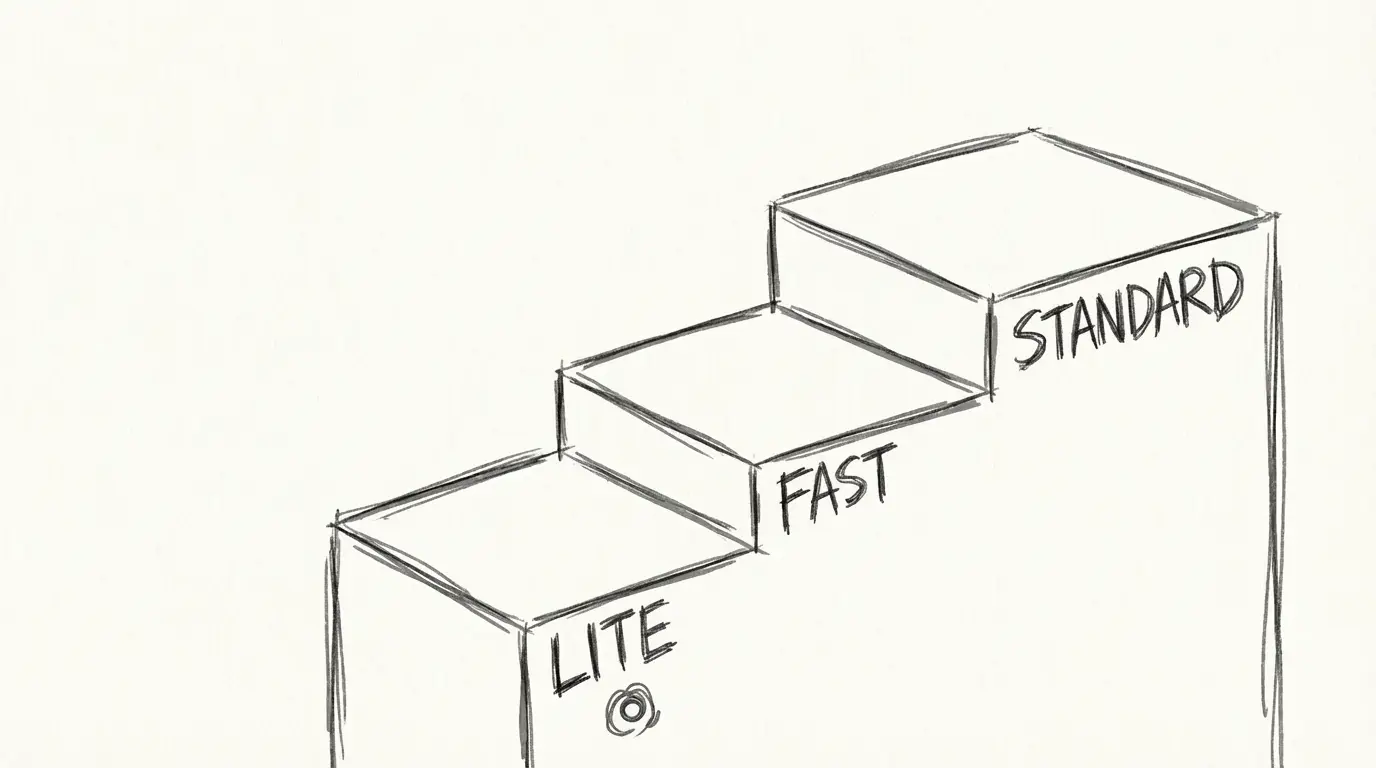 Pricing comparison across Veo 3.1 model tiers